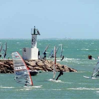 Sports nautiques à Carnon.